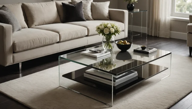 table basse en verre design italien