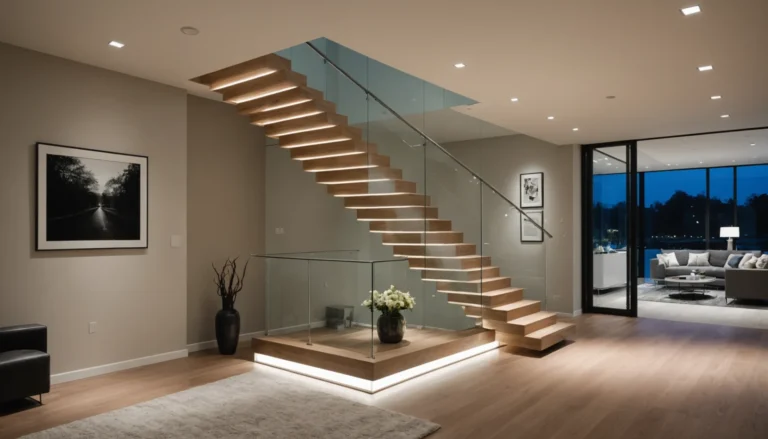 garde-corps escalier intérieur moderne
