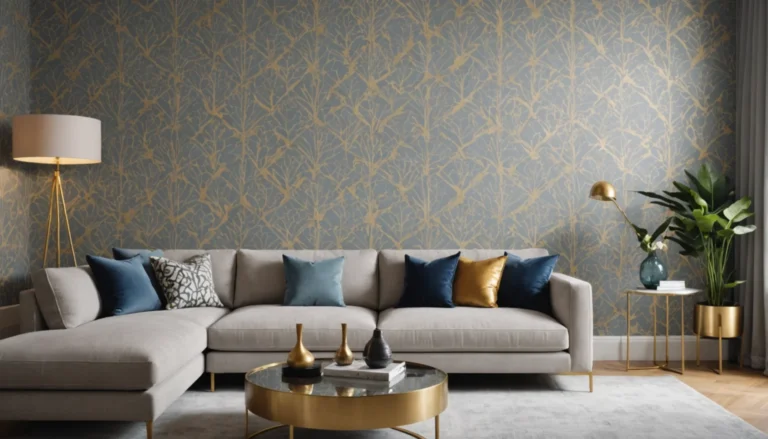 idées de décoration murale avec papiers peints pour salon