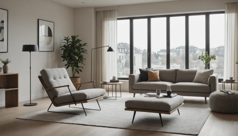 fauteuil avec repose-pied moderne