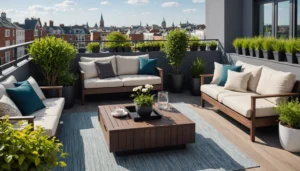 balcon sur le toit
