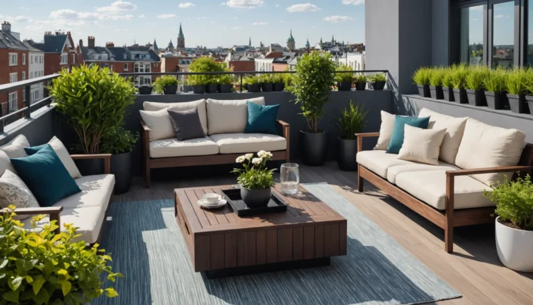 balcon sur le toit