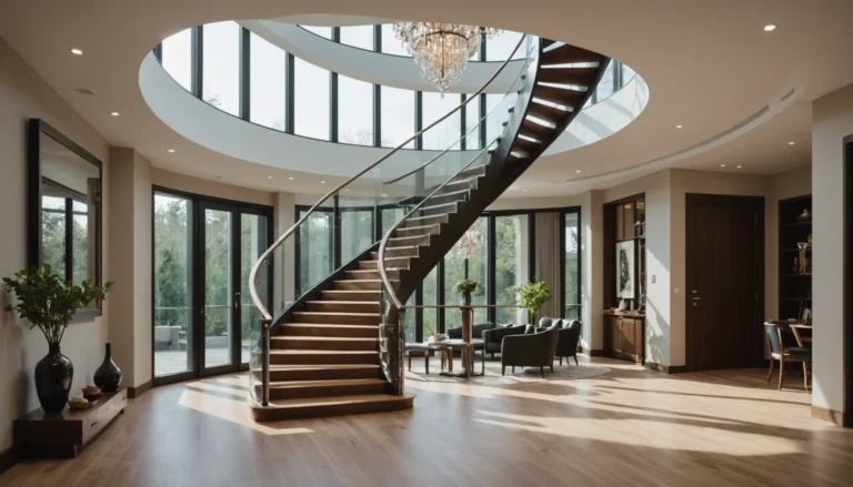 aménagement de l'entrée avec escalier