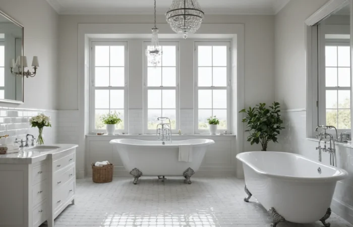 faience blanche salle de bain