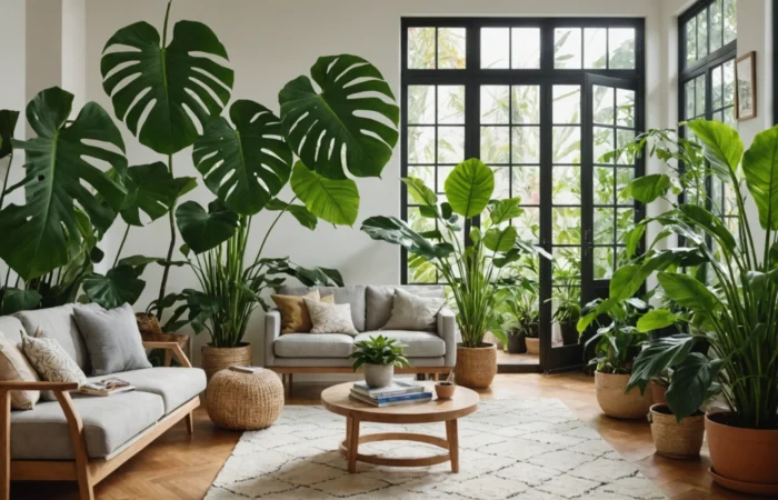 plante avec grandes feuilles